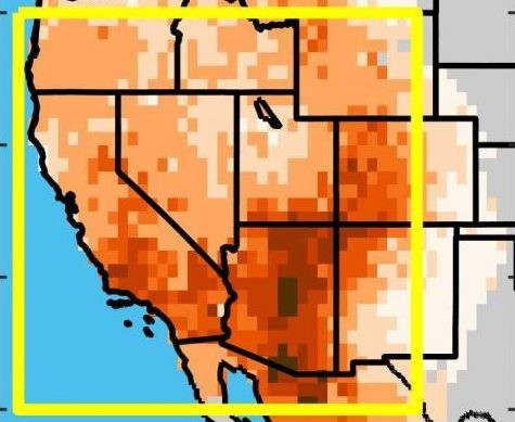 Areas of Southwestern North America Affected by Drought in Early 2000s with Darker Colors More Intense - Williams et al Science 2020