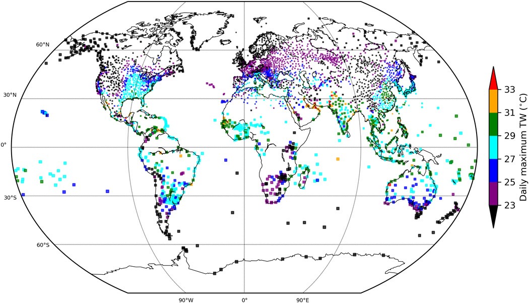 Observed Global Extreme Humid Heat 1979-2017