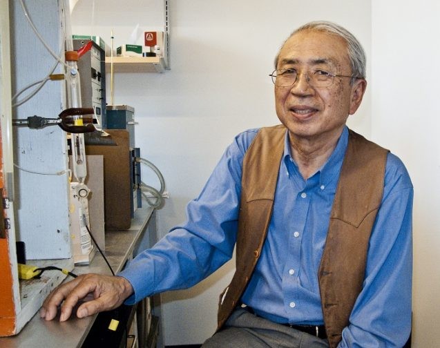 Taro Takahashi in His Lab at Lamont-Doherty Earth Observatory (Circa 2012)